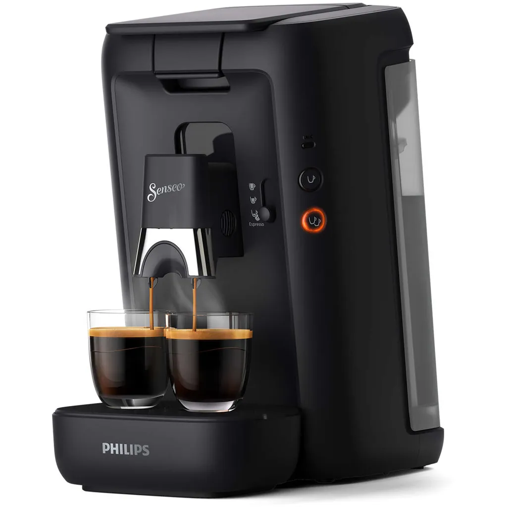 Philips Senseo® Maesto Kaffee Pad Maschine, Sonderedition mit 200 Pads, Kaffeestärkewahl, Memo Funktion, Schwarz (CSA260/65)